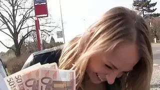 Pretty Czech babe gets pounded in public