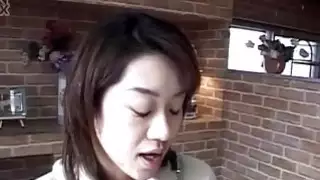 Yuki gets a lot of cum in mouth from sucking